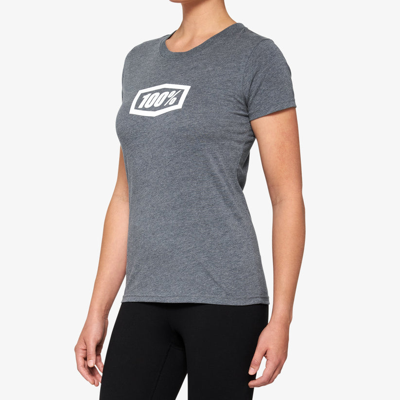Picture of 100 Percent 20002-00004 Womens Icon T-Shirt&#44; Heather Grey - Small
