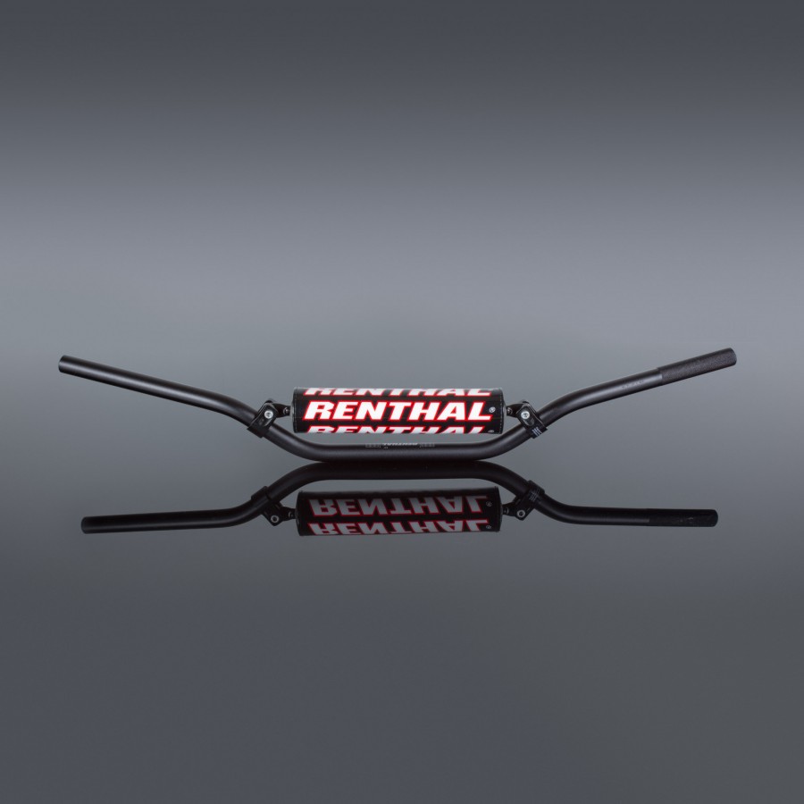 757-02-SI-01-185 0.875 in. Mini High Bend Handlebar Pad, Silver