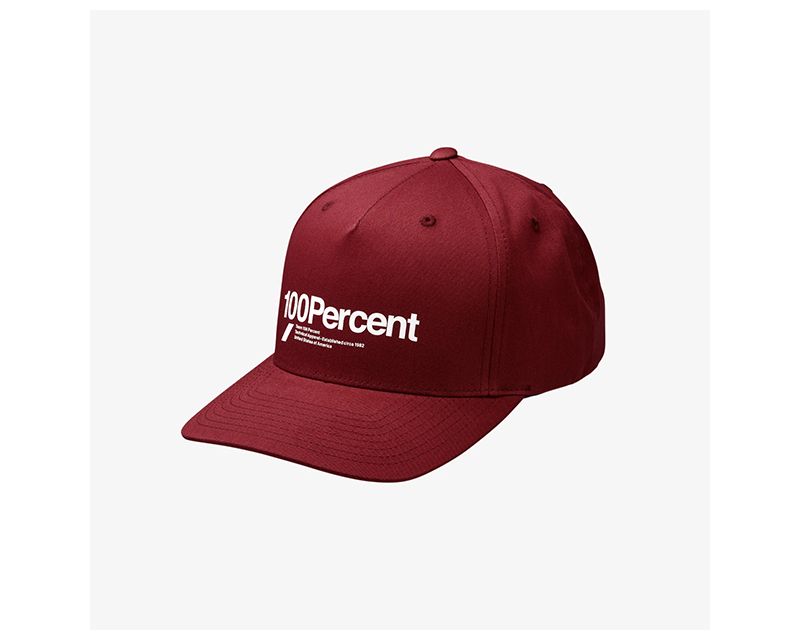 Picture of 100 Percent 20044-00010 Manifesto Snapback Hat&#44; Deep Wine - One Size Fits Most