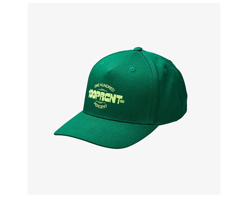 Picture of 100 Percent 20044-00012 Serpico Snapback Hat&#44; Forest Green - One Size Fits Most