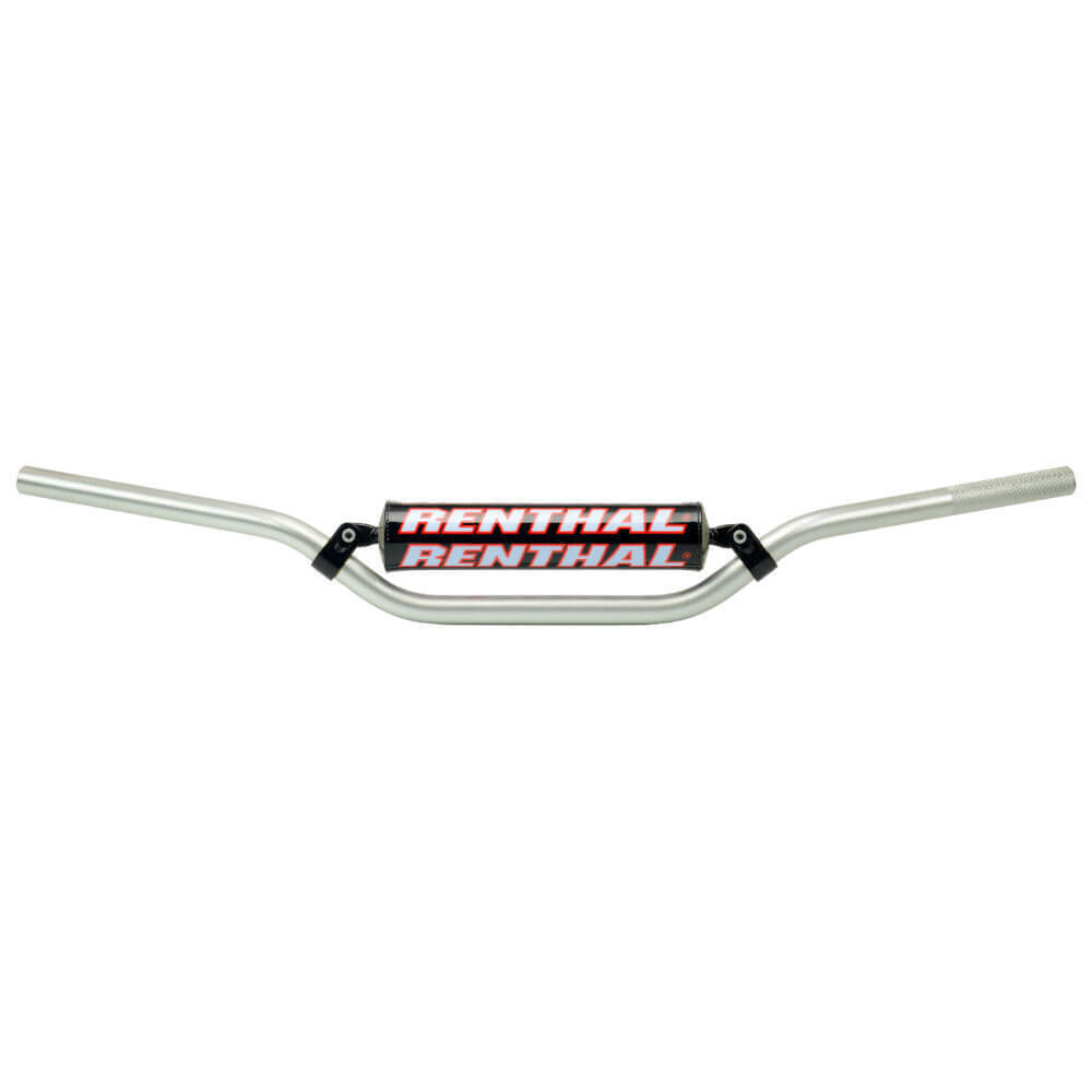 781-01-SI-03-219 0.875 in. ATV Race Bend Handlebar Pad, Silver