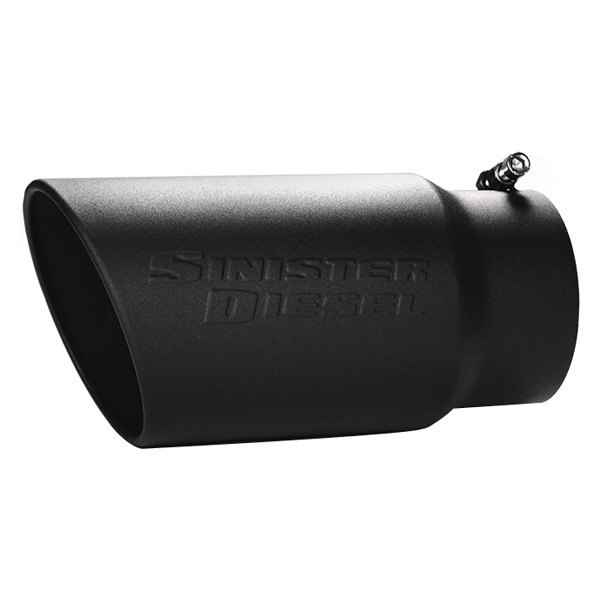 SD-5-6-BLK 5-6 in. Universal Black Ceramic Coated Stainless Steel Exhaust Tip