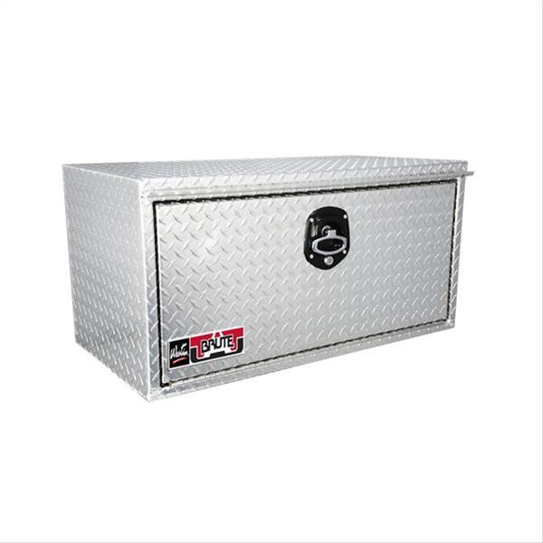 80-HUB1848 18 x 36 in. Down Door Aluminum Brute HD Under Body Tool Box, Silver