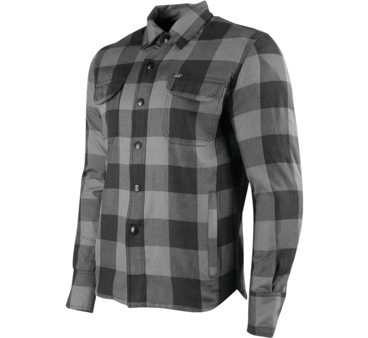 Picture of Speed & Strength 889733 Mens True Grit Armored Moto Shirt&#44; Gray & Black - Large