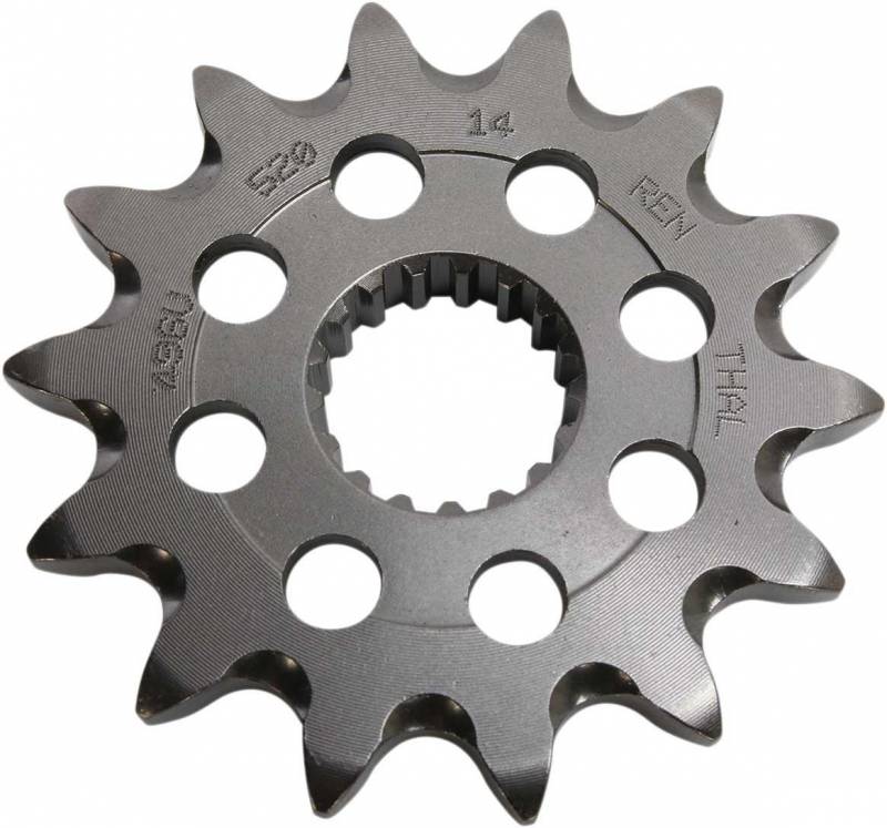 Ultralight Steel Front RMZ Grooved Sprocket - 14 Teeth