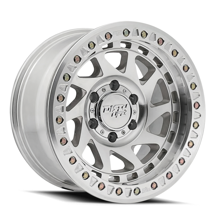 17 x 9 in. Enigma Race 12 mm Offset 106 mm Hub Machined Wheel