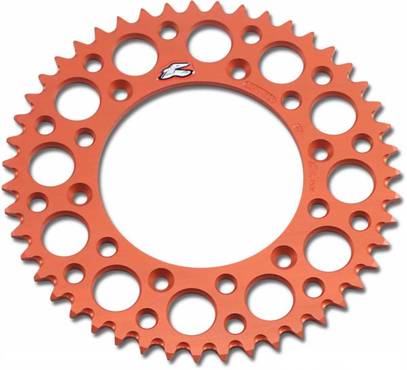 Ultralight Rear Grooved Sprocket, Orange - 47 Teeth