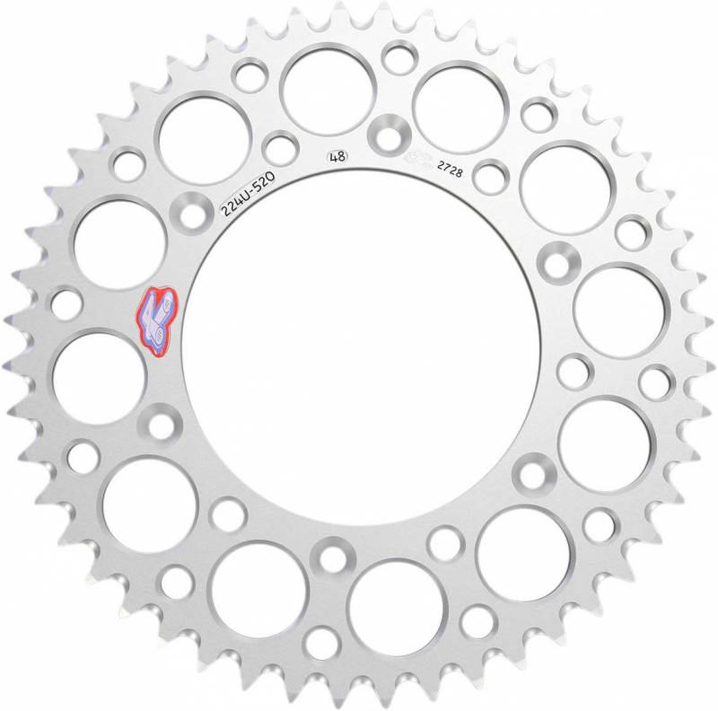 224U-520-48GPSI Ultralight Rear Grooved Sprocket, Silver - 48 Teeth