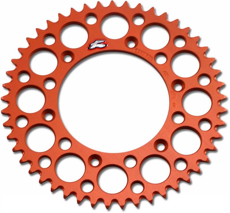 Ultralight Rear Grooved Sprocket, Orange - 49 Teeth