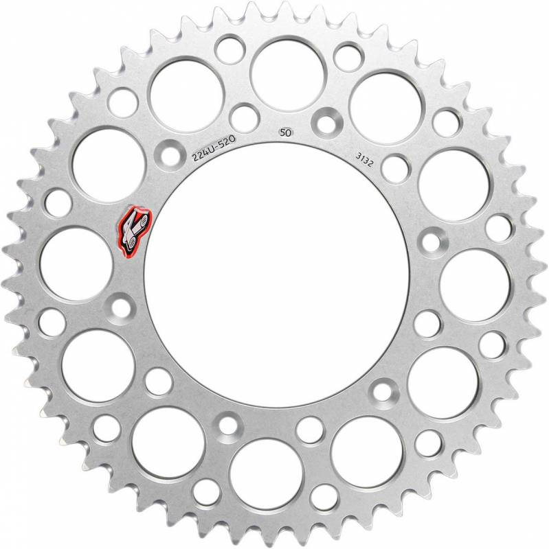 Ultralight Rear Grooved Sprocket, Silver - 50 Teeth