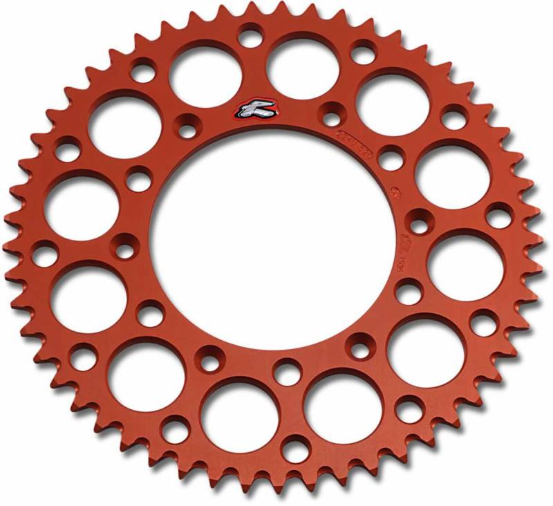 Ultralight Rear Grooved Sprocket, Orange - 53 Teeth