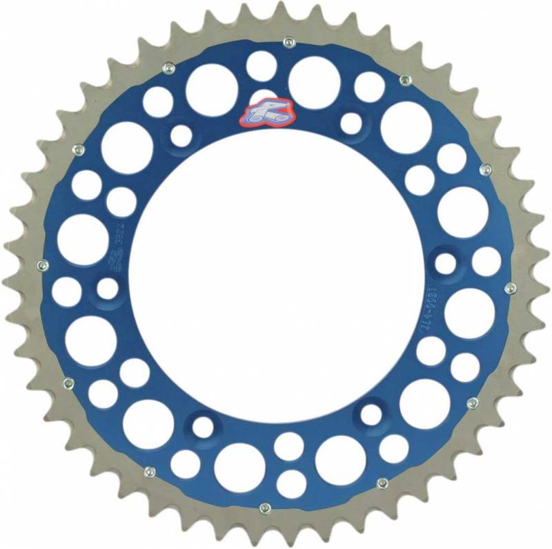 Twinring Heavy Duty Rear Grooved Sprocket, Blue - 50 Teeth