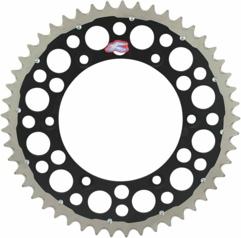 Twinring Heavy Duty Rear Grooved Sprocket, Black - 50 Teeth