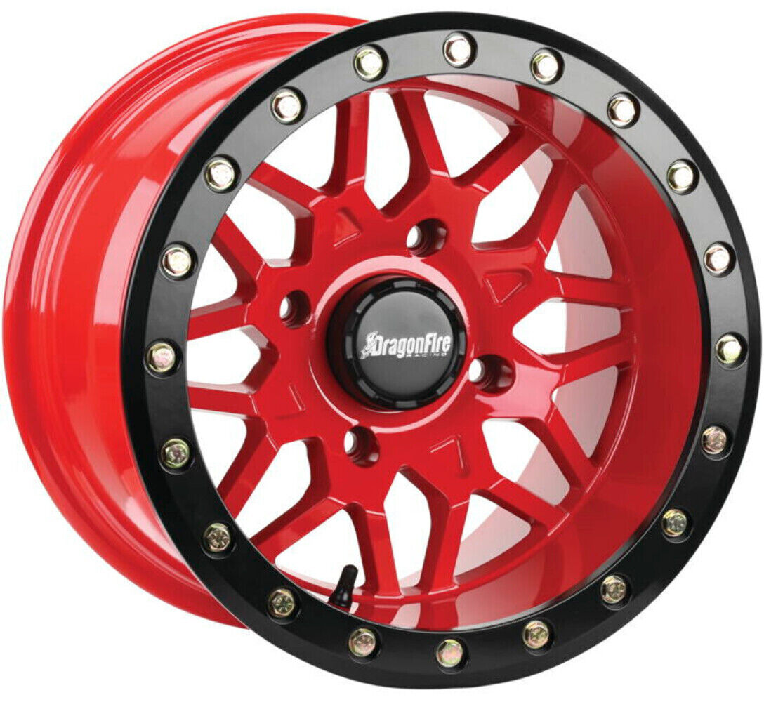 15 x 10 in. 4-156 Racing Typhon Wheel, Red