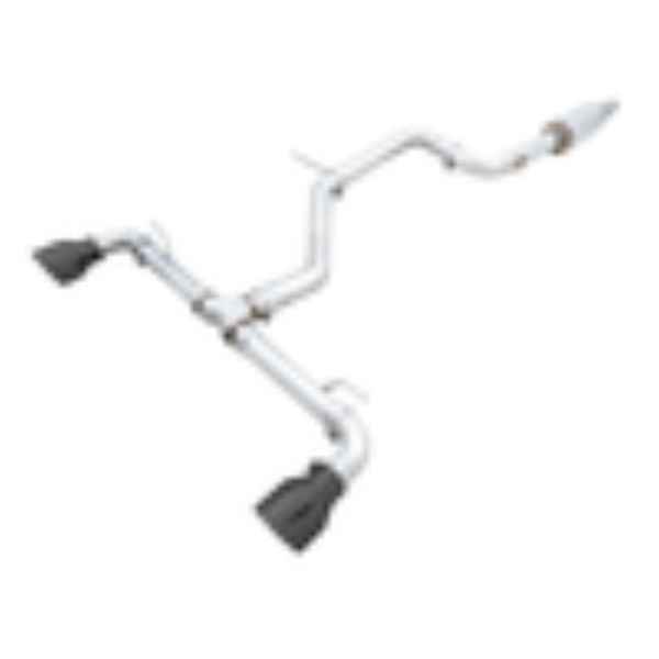 Track Edition Exhaust for 2022 VW GTI MK8, Diamond Black Tips