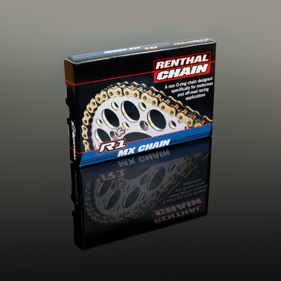 Renthal 428 R1 Works Chain - Gold, 130 Links