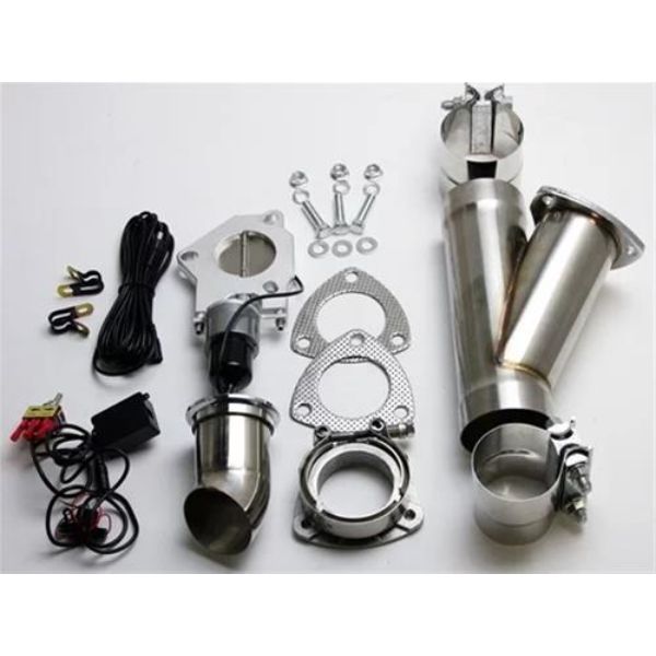 Electronic Exhaust Cutout System - Aluminized Steel - 2.5 in. - High-Torque Motor