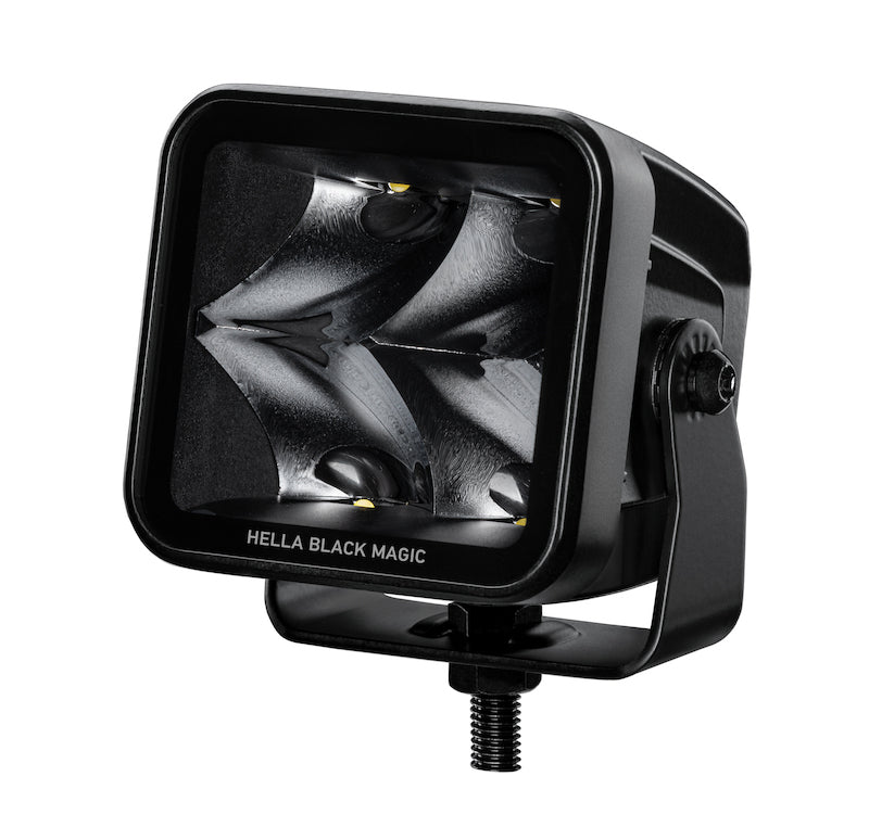 3.2 in. Universal Magic LED Cube Kit with Flood Beam, Black