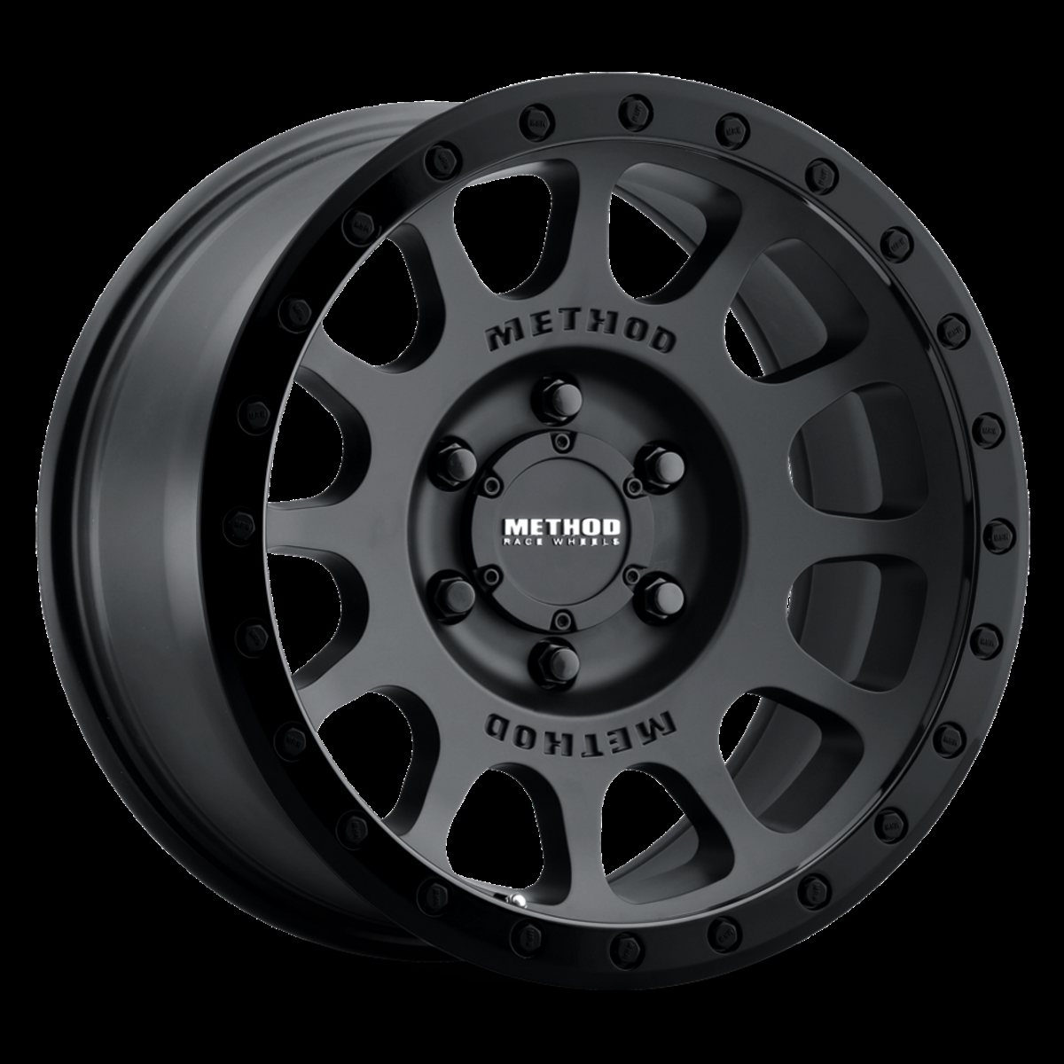 MR305785581000 17 x 8.5 in. 0 mm Offset 5 x 150 mm Bolt Pattern 116.5 mm Center Bore MR305 NV Wheel, Matte Gloss Black
