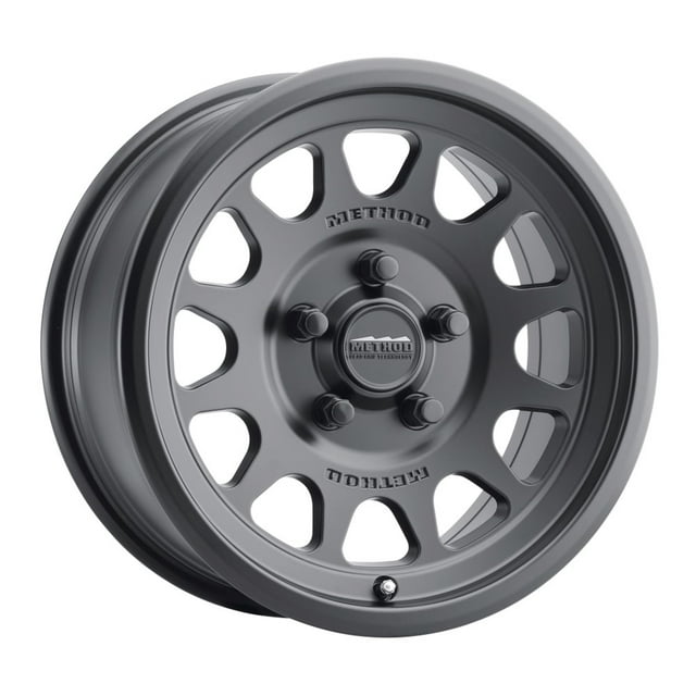MR41451012564 15 x 10 in. 25 mm Offset 5 x 4.5 in. Bolt Pattern 76 mm Center Bore MR414 Bead Grip Wheel, Matte Black