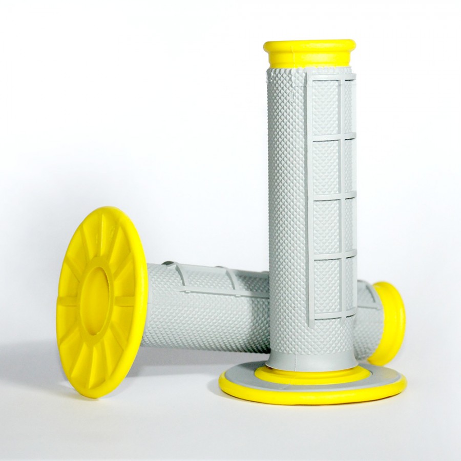 MX Dual Diamond & Waffle Grips, Yellow
