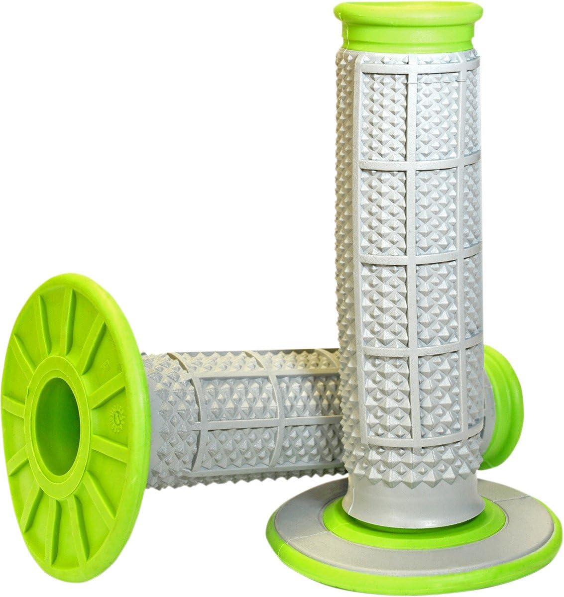 Tapered Dual Diamond & Waffle Grips, Green