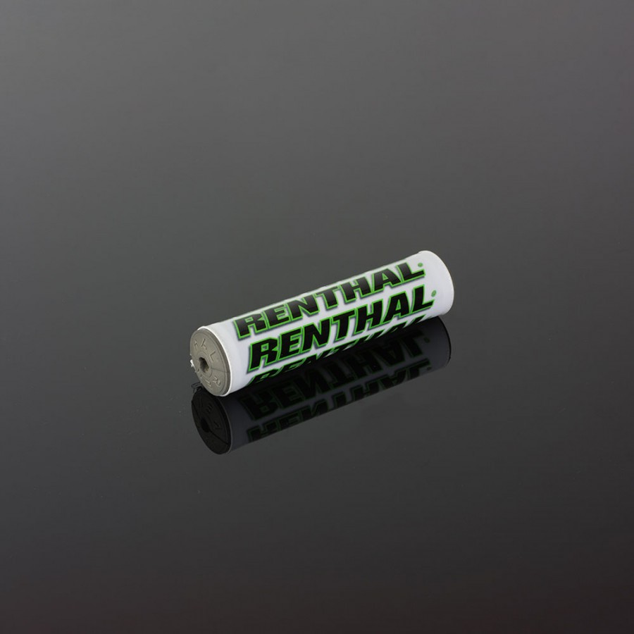 Renthal SX Handlebar Pad - White/Green, 8.5in