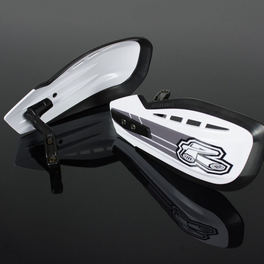 HG-100-WT Hand Guards with Universal Mounts, White
