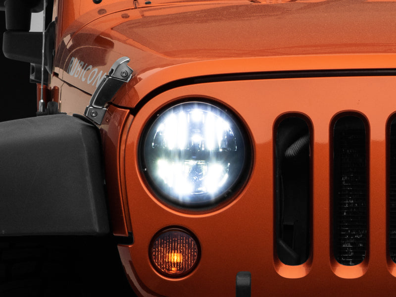J108039 Axial Series LED Headlights for 1997-2018 Jeep Wrangler TJ & JK, Black Housing with Clear Lens