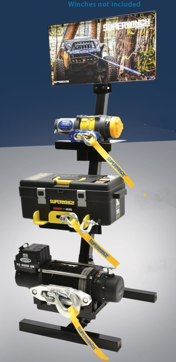 MD 3 Winch Display Stand with Header Card