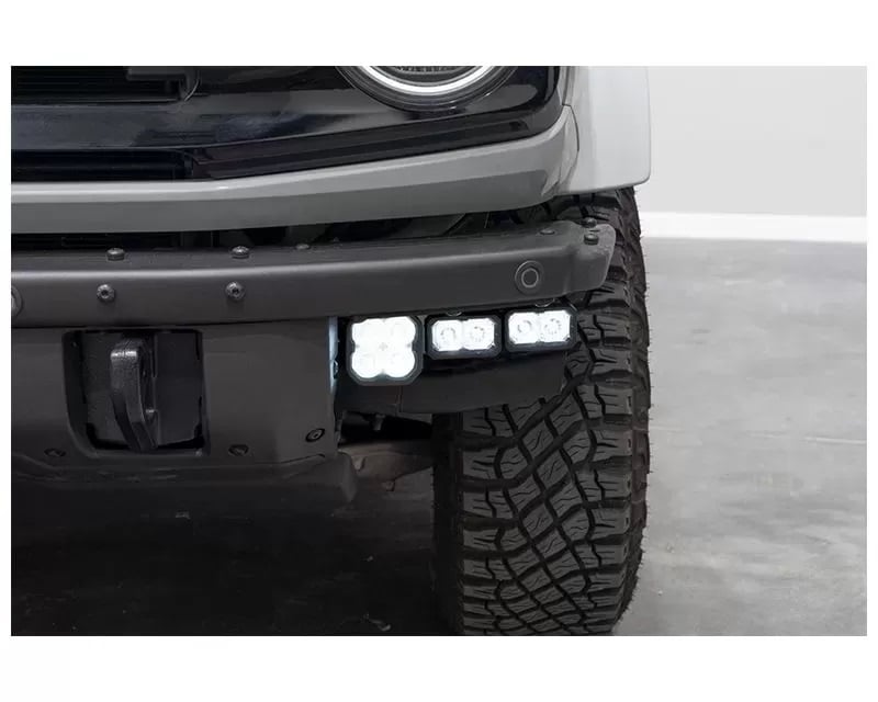 DD7178 White Sport Stage Series Fog Pocket Kit for 2021-Up Ford Bronco