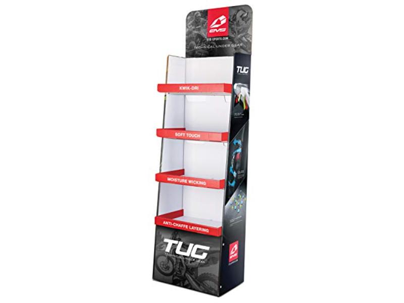 evsDIS-TUGLRG 22 x 12 x 56 in. EVS Tug Floor Display Stand - Large