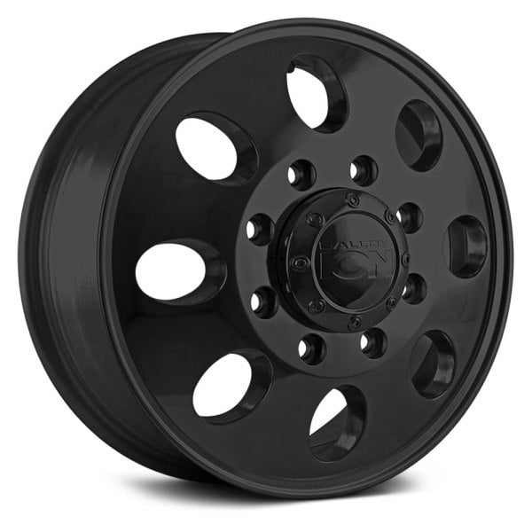 167-7677RMB 17 x 6.5 in. -142 mm Offset Series Compound Wheels with 8 on 200 Bolt Pattern - 142 mm Hub, Matte Black