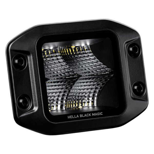 358176831 3.2 in. Flush Mount Cube Flood Beam LED Lights, Black