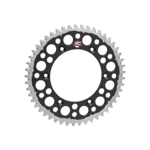 Renthal Twin Ring Rear Sprocket - Black, 51T