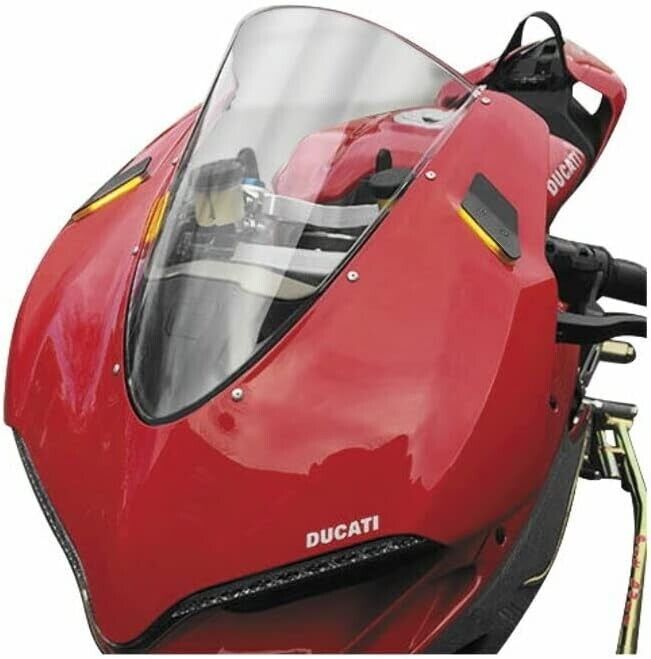 Rage Cycles 1299-MBO-B Mirror Block Off Turn Signals for 2015-2019 Ducati 1299 Panigale, Black