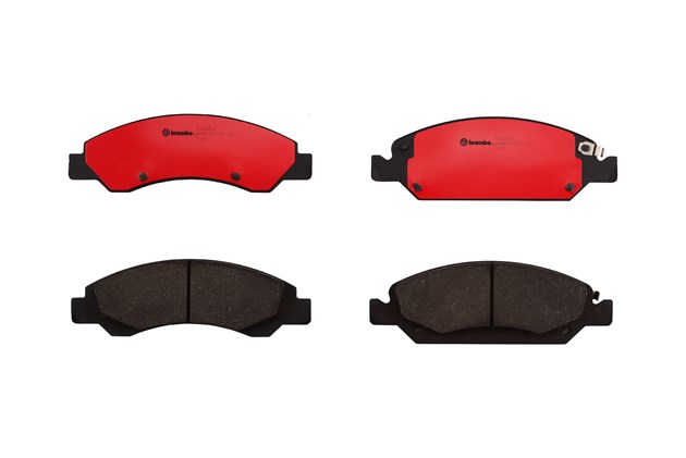 P09015N 19 mm Front Premium NAO Ceramic OE Equivalent Pad for 2008-2019 Cadillac Escalade