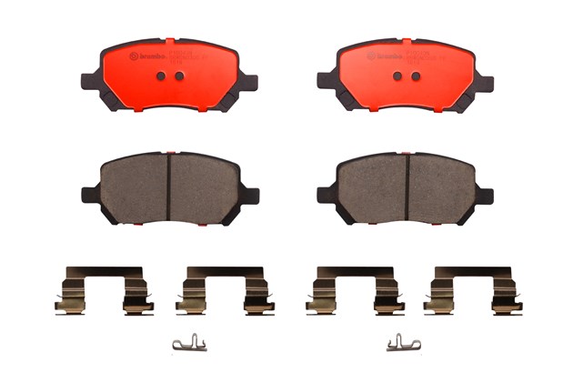 P10043N 18 mm Front Premium NAO Ceramic OE Equivalent Pad for 2005-2010 Chevy Cobalt, 2007-2009 Pontiac G5