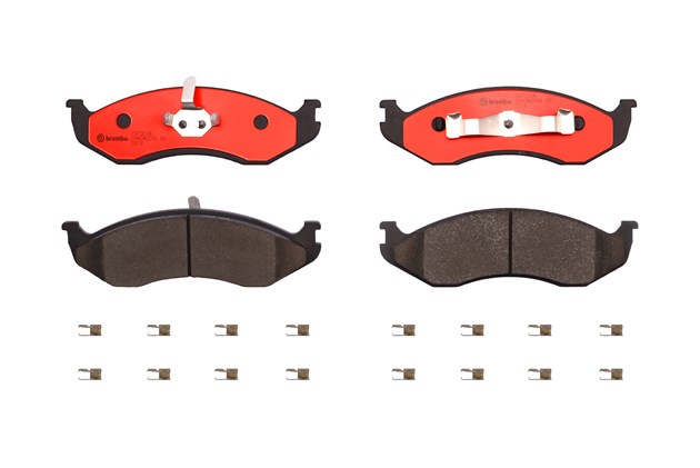 P37004N 17 mm Premium NAO Ceramic OE Equivalent Pad - Front for 1991-1996 Buick Roadmaster