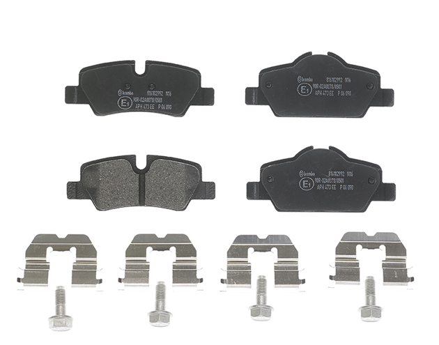 P06090 Rear Premium Low-Met OE Equivalent Pad for 2014-2021 Mini Cooper