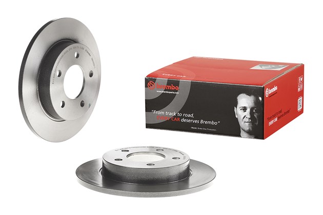 08.A029.11 11 mm Rear Premium UV Coated OE Equivalent Rotor for 2004-2013 Mazda 3