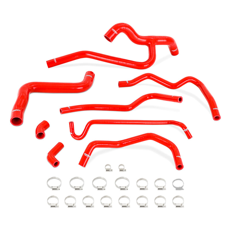 Red Silicone Radiator & Heater Hose Kit for 2005-2010 Mustang V6