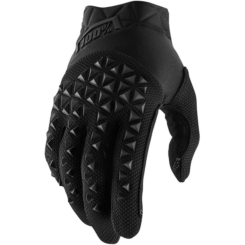 Picture of 100 Percent 10026-00001 Geomatic Gloves&#44; Black & Charcoal - Medium