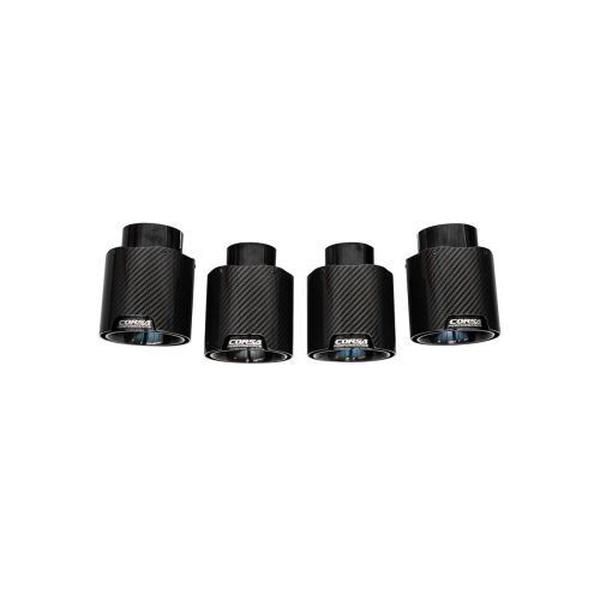 21109CFBLK 4.5 in. Carbon Fiber Black PVD Tip Kit for 2020-2023 Chevrolet Corvette C8 RWD Exhaust