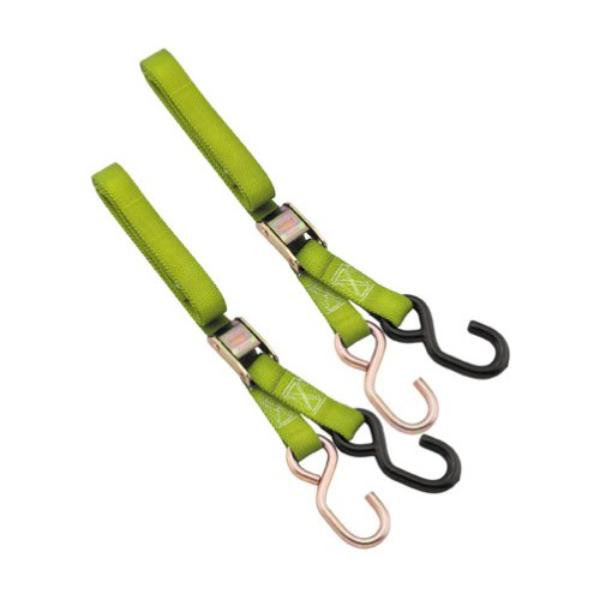 BikeMaster 1" Tiedowns - Green