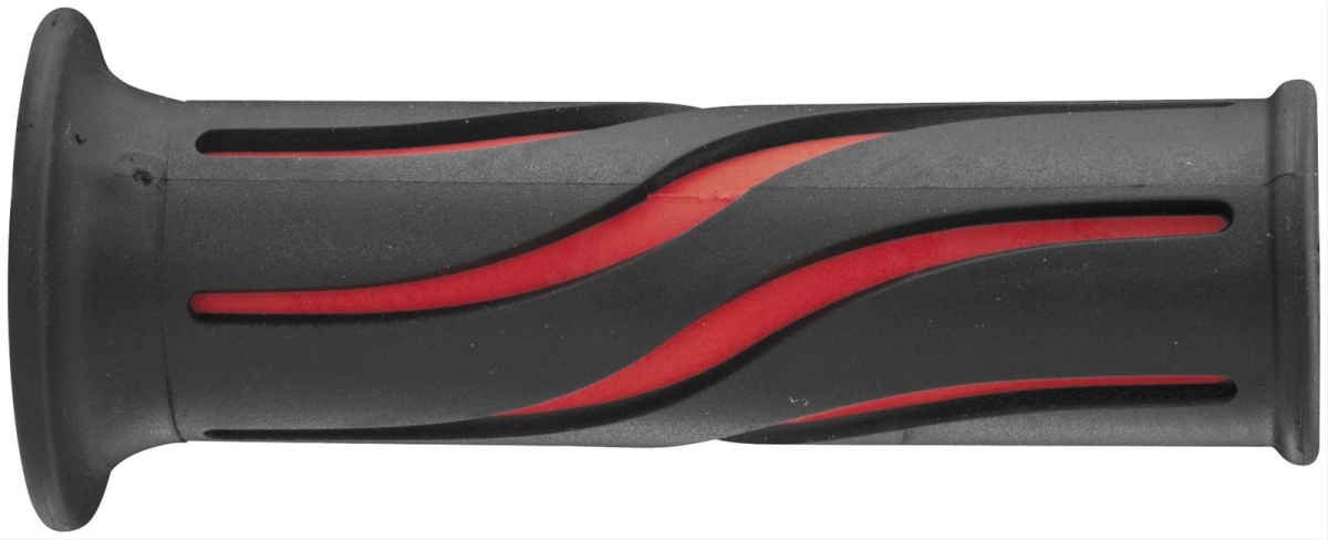 105936 0.87 in. Wave Grips, Black & Red