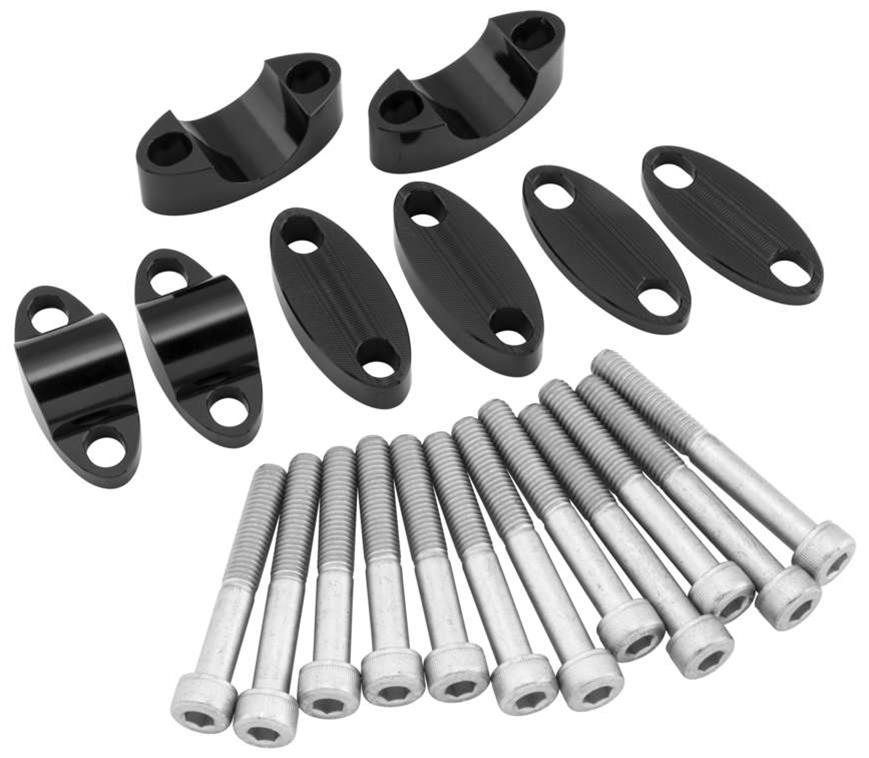 152269 1 in. Black Aluminum Handlebar Riser