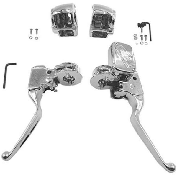 601448 0.5 in. Handlebar Contorl Kit, Chrome