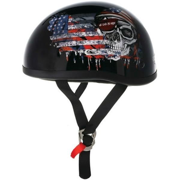 649514 Original Motorcycle Half Helmet, Live to Ride Black - Medium