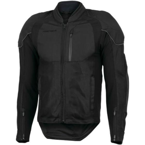 526197 Reflex Mesh Mens Textile Motorcycle Jacket, Black - 2XLT